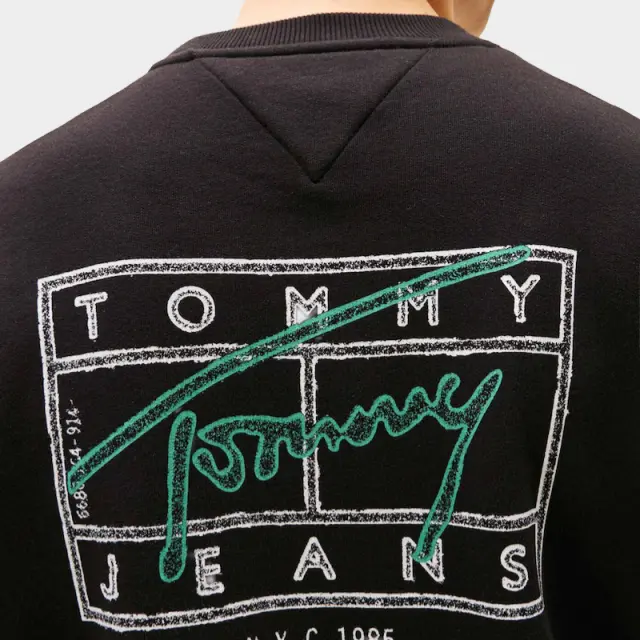 Tommy Hilfiger - Ανδρικό Φούτερ Tjm Entry Dna Play Regular Fit DM0DM22366-BDS Μαύρο - 3XL 3