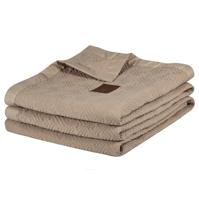 Κουβερλί 240x250 King Greenwich Polo Club Essential 4452 Taupe 100% Microsatin 3