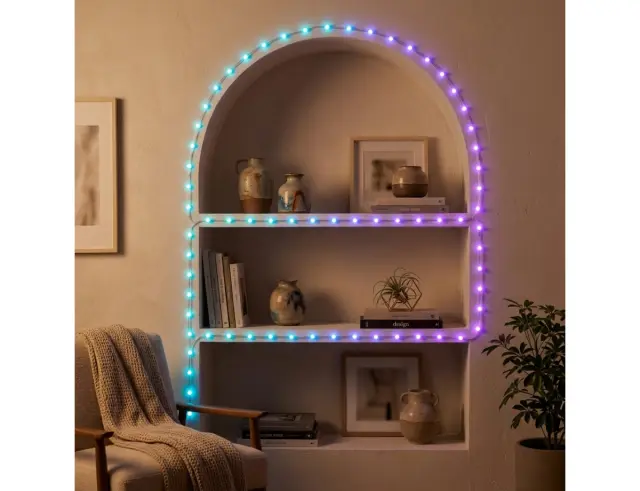 200 Smart LED RGB Twinkly Dots (TWD200STP-TEU), 10 Μέτρα, με Διάφανο Καλώδιο, Bluetooth, WiFi, Dimmer Και Έλεγχο μέσω Κινητού ΤηλεφώνουTWD200STP-TEU