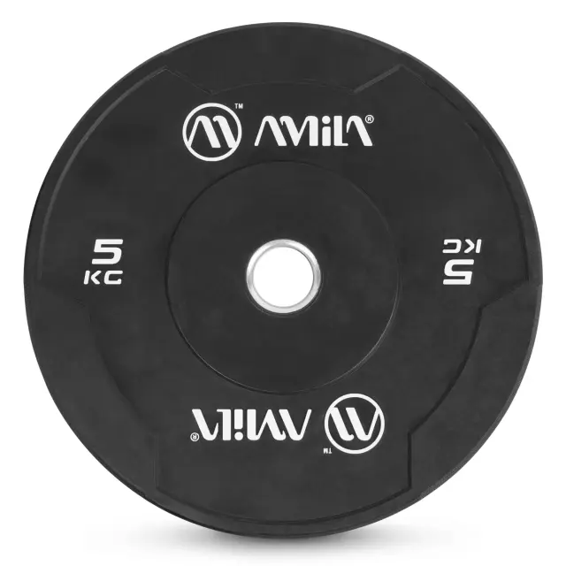 Δίσκος AMILA Black W Bumper Slim 50mm 5Kg (84841)