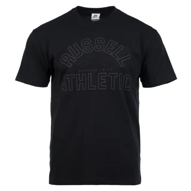 RUSSELL CP2C_S/S CREWNECK TEE (A26-012-1-099) ΜΑΥΡΟ - XL