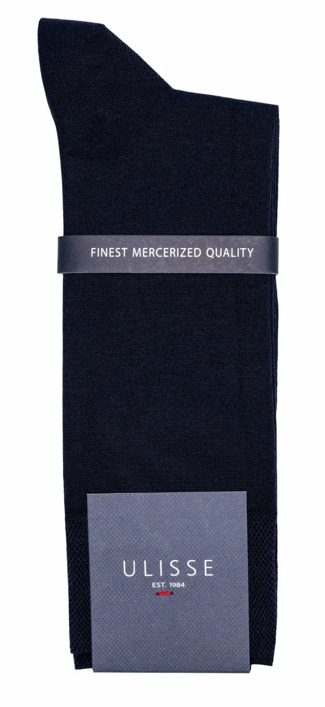 SC-M102-718 - Yacht Blue - SOCKS MEN ULISSE MERCERISED SOLID - O/S 41-46 2