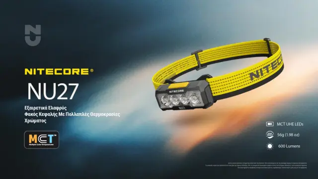 ΦΑΚΟΣ LED NITECORE HEADLAMP NU27 White 2