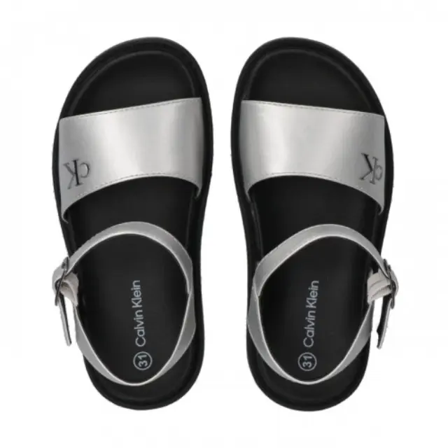 Παιδικά Πέδιλα Calvin Klein Κορίτσι V3A2-83257-1372904 Ασημί (30-39) Ασημί - 30 3