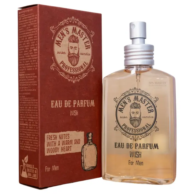 MEN’S MASTER Eau De Parfum WISH 120ml – Ανδρικό Άρωμα με Φρέσκες, Ξυλώδεις & Ζεστές Νότες