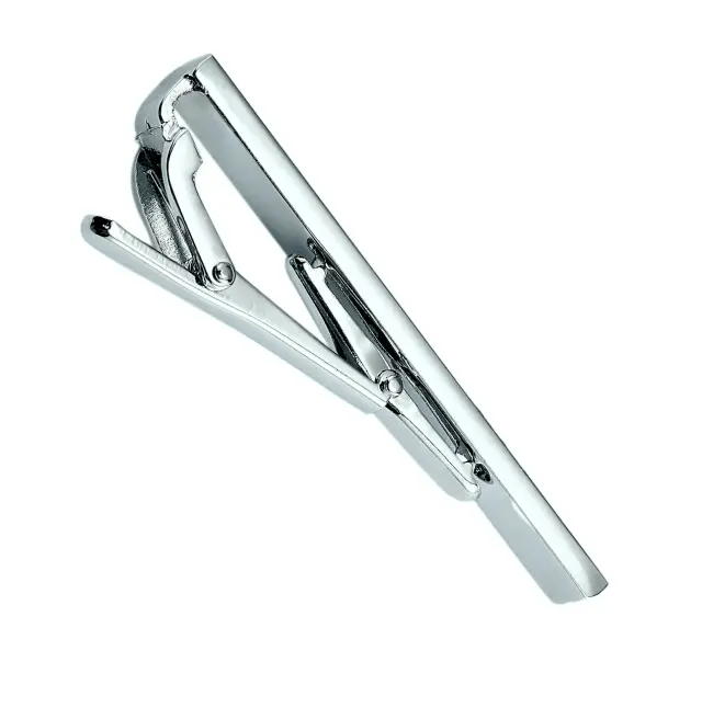 Ασημί Κλιπ Γραβάτας 6 cm – LGTC-213 2