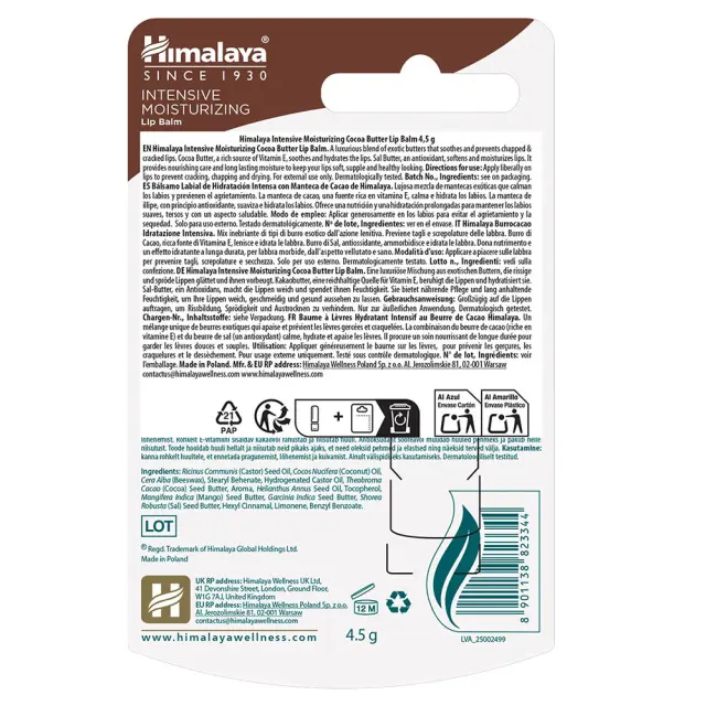 Himalaya Intensive Moisturizing Cocoa Butter Lip Balm (4.5gr) 2
