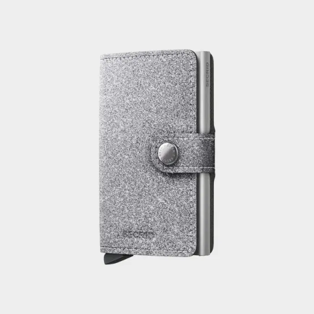 Δερμάτινο Πορτοφόλι Secrid Miniwallet Glitter Silver Ασημί - ONESIZE