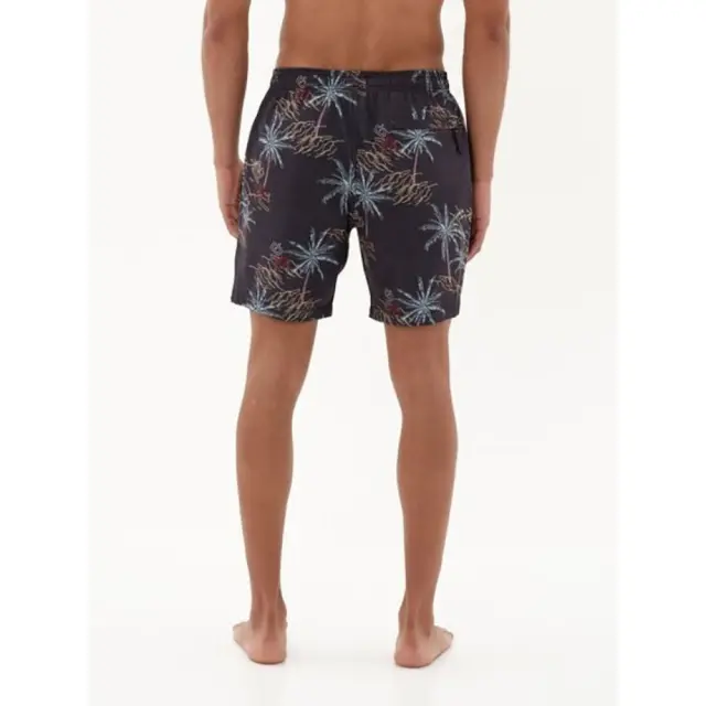 Emerson Printed Volley Shorts (231.EM504.31-PR 351 BLACK) - Μαύρο 3