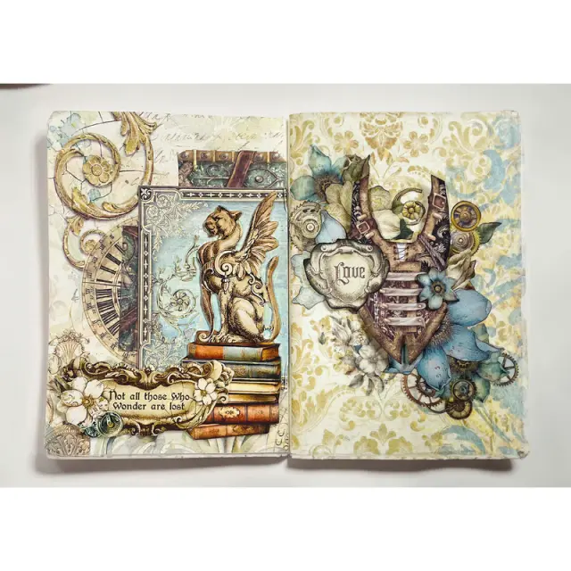 Χαρτιά scrapbooking 10τεμ, 30.5×30.5cm Stamperia, Maxi Background, Sir Vagabond in Fantasy World 2