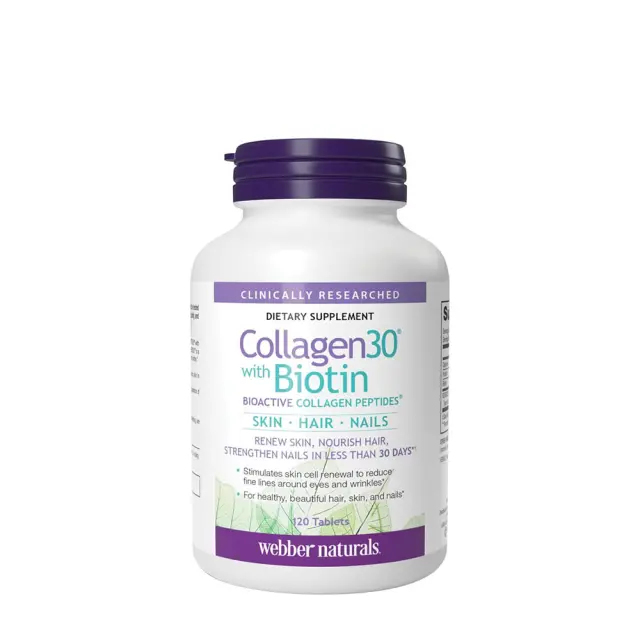 Webber Naturals Collagen30® with Biotin Bioactive Collagen Peptides™