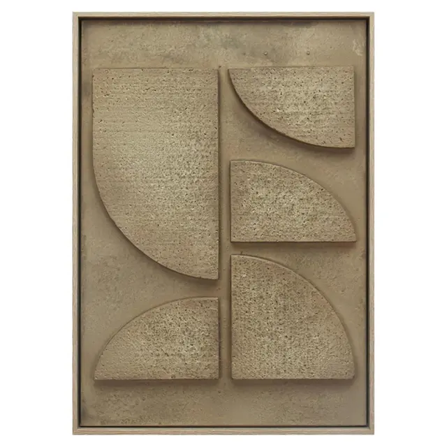 Πίνακας 3D σε καμβά μπεζ PVC/MDF 50x70cm Espiel FAL455