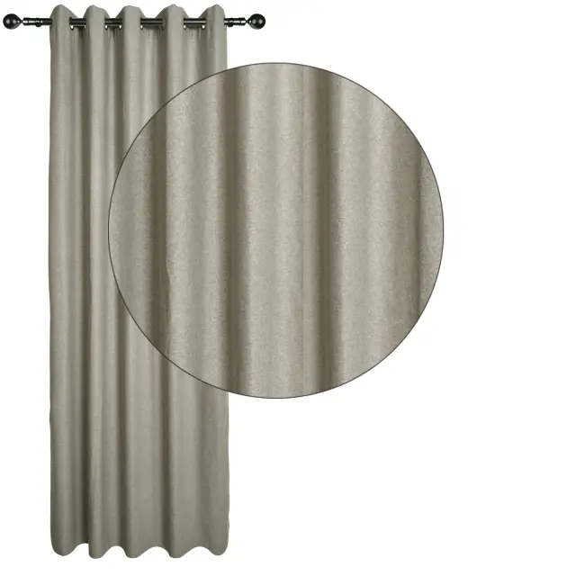 Κουρτίνα Με Κρίκους 140x270 Das Home 2260 Σπαγγί Σκούρο 100% Πολυέστερ 2