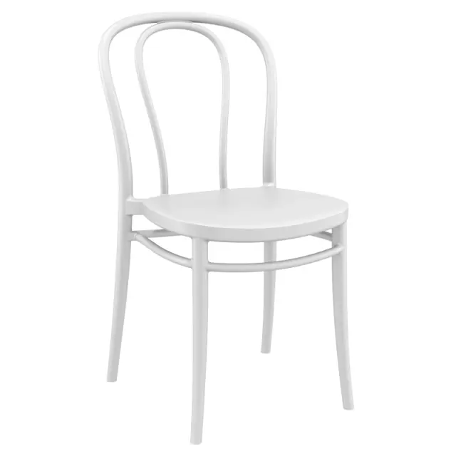 Καρέκλα Στοιβαζόμενη VICTOR Λευκό PP 45x52x85cm