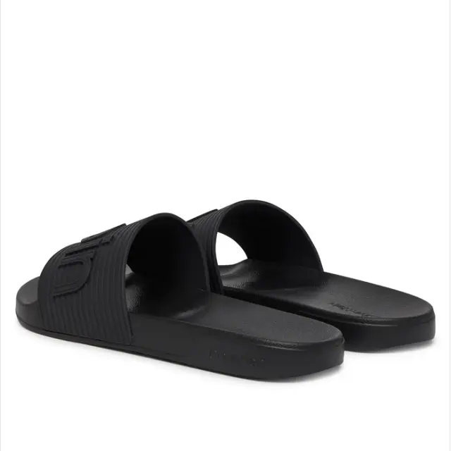 Ανδρικές Παντόφλες Slide Calvin Klein HM0HM02113-0GJ Μαύρες Μαύρο - 41 3