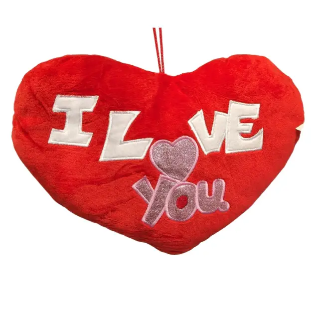 OEM Λούτρινη Καρδιά I Love You Κόκκινη 25x32cm