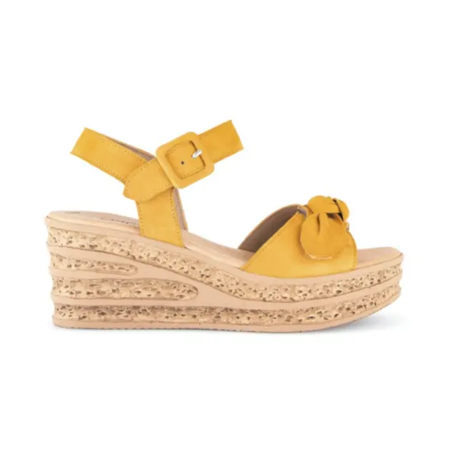 Gabor Πέδιλα Γυναικείο δέρμα Nubuck Κίτρινο GAB/44653 13-GOLDEN - 36