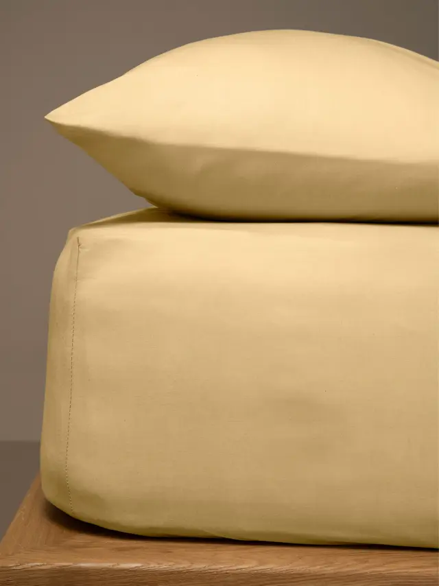 Κατωσέντονο Menta με λάστιχο 3 Light Beige Υπέρδιπλο (180x200+25) Sunshine