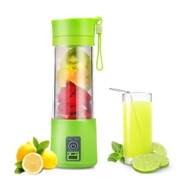 Φορητό επαναφορτιζόμενο Μπλέντερ - Juice blender 380ml - OEM ΠΡΑΣΙΝΟ