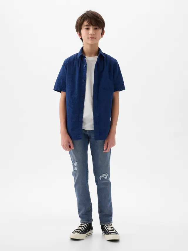 Παιδικό Rip & Repair Slim Παντελόνι Medium wash