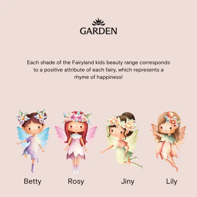Garden Fairyland Box 1 Promo Set Nail Polish Glitter Pink Rosy 1, Lip Oil Bubble Gum Lily 3 & Lip Balm Strawberry Lily 2, 1 σετ 2