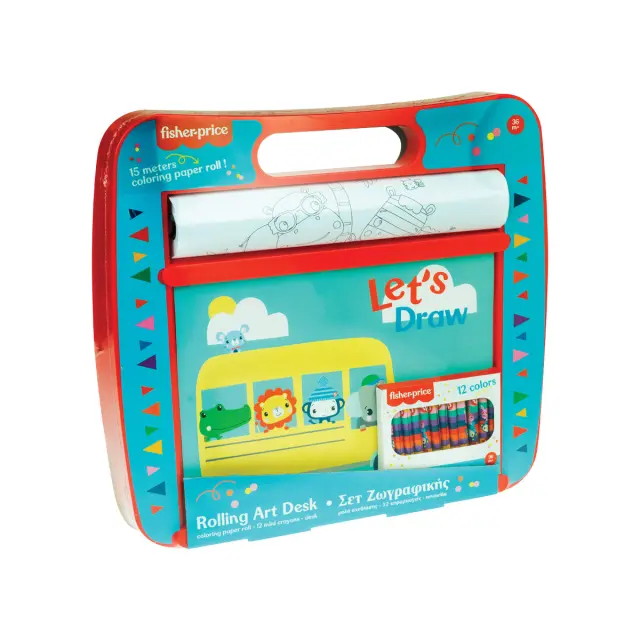 Σετ ζωγραφικής με 12 κηρομπογιές Fisher-Price
