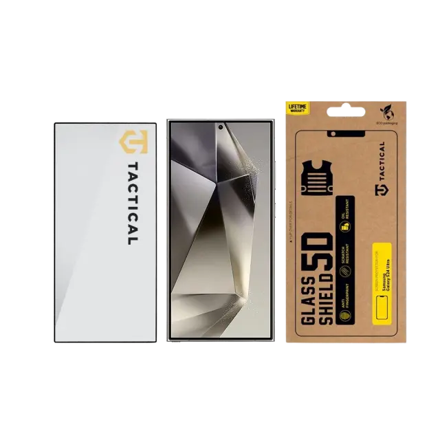 Tactical Glass Shield 5D for Samsung Galaxy S24 Ultra Black 3
