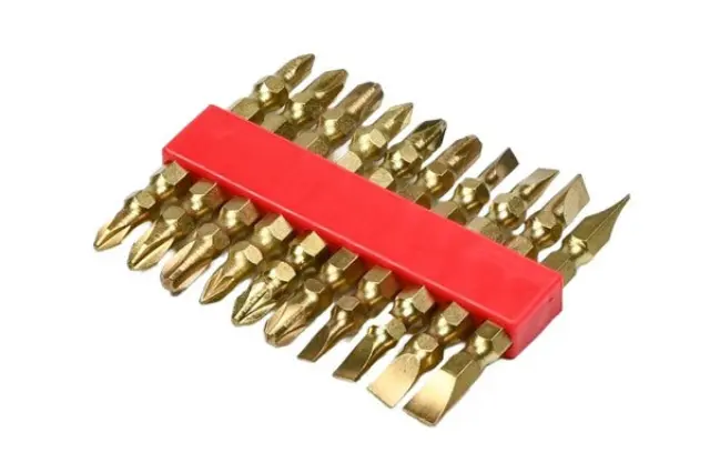 Bit set 10 pieces double gold