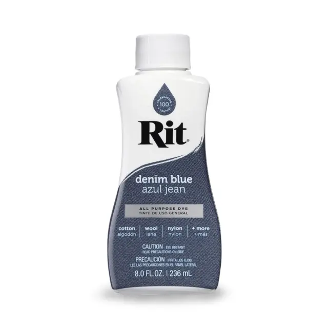 RIT DYE Liquid All-Purpose Βαφή Υφασμάτων – Denim Blue 236ml
