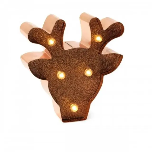 Mini Letter Light Xmas Reindeer with Glitter / LELI0039 (Legami)