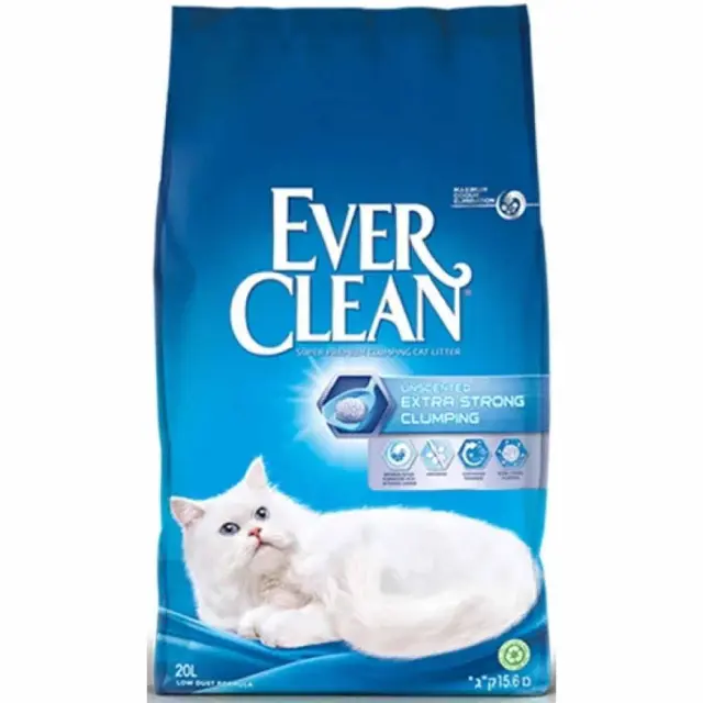 Ever Clean Extra Strong Clumping Unscented Συγκολλητική Άμμος για Γάτες 20lt Μονόχρωμο