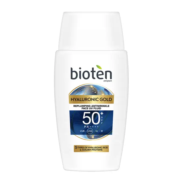 Bioten Hyaluronic Gold Replumping Anti-Wrinkle Face UV Fluid SPF50+ 50ml