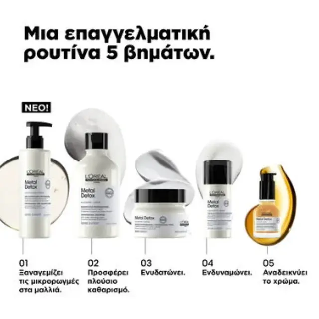 Serie Expert Metal Detox Επαγγελματική Περιποίηση Pre-Shampoo 250ml 2