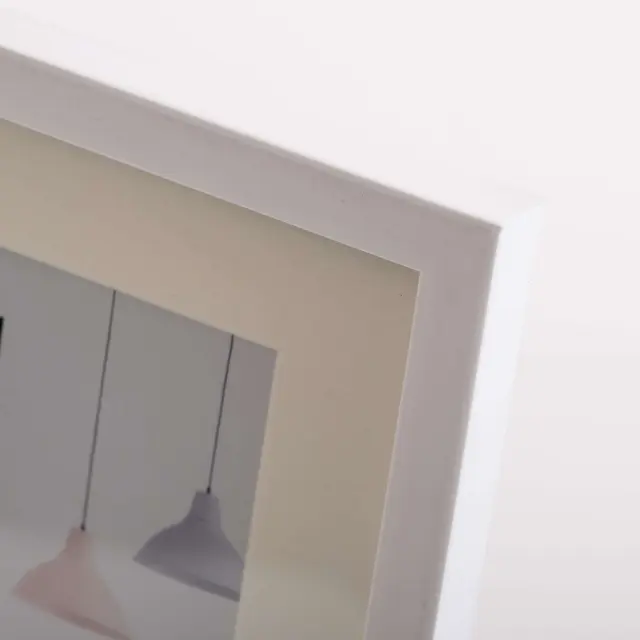 κορνίζα ακρυλικη 20x30 cm edison Λευκή με πασπαρτου για φωτογραφια 15x20 η 20x30 2