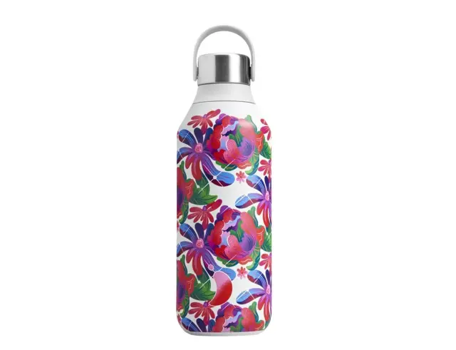 Μπουκάλι Θερμός Series 2 Chilly's με χωρητικότητα 500ml και διατήρηση θερμοκρασίας 12h ζεστό / 24h κρύο - Peony