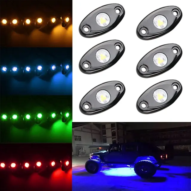 Αδιάβροχο RGB rock lights με bluetooth - 4 σημεία τοποθέτησης 3