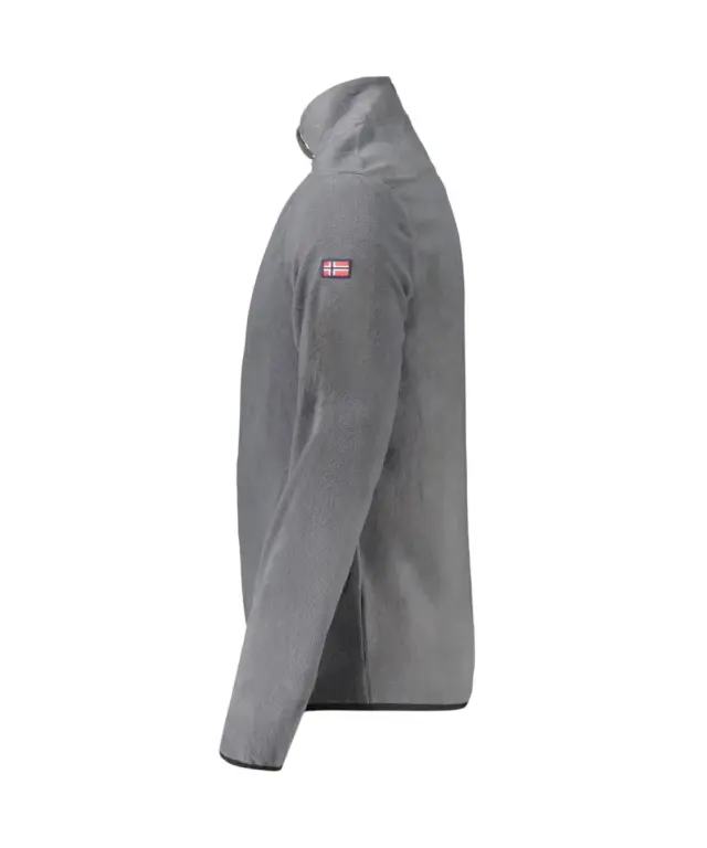 Norway Nautical School - Ανδρική Ζακέτα Φούτερ Fleece 849543-REVENT Γκρι 3