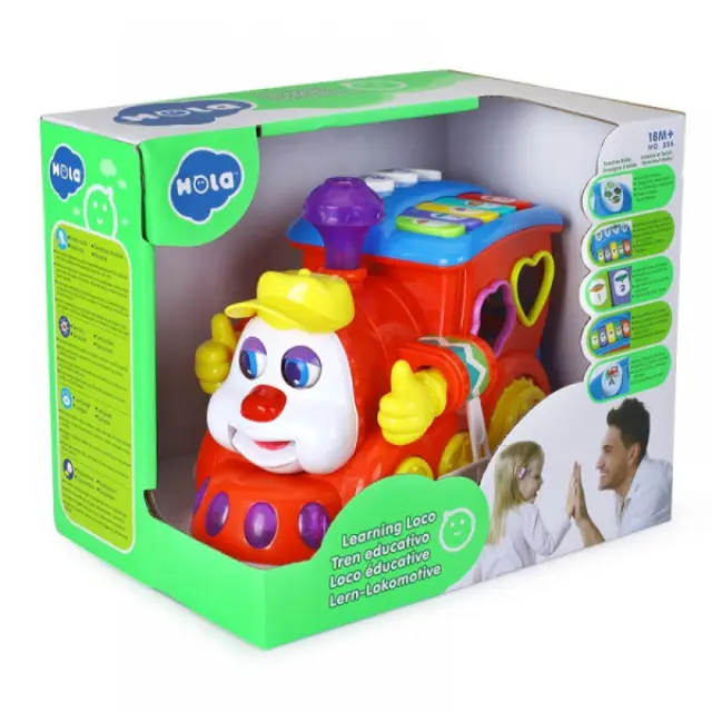 Hola Toys Early Learning Τρενάκι Ταξινόμησης Με Φώτα Και Ήχους 556 2