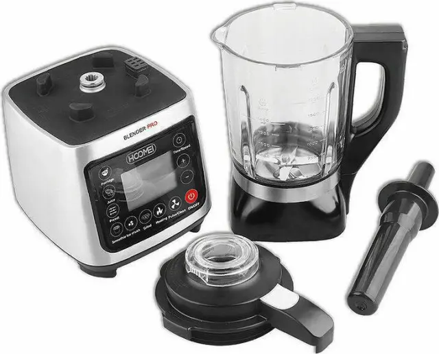 Μπλέντερ για Smoothies με Γυάλινη Κανάτα 1.75lt 1400W Hoomei HM-6795 Γκρι 2