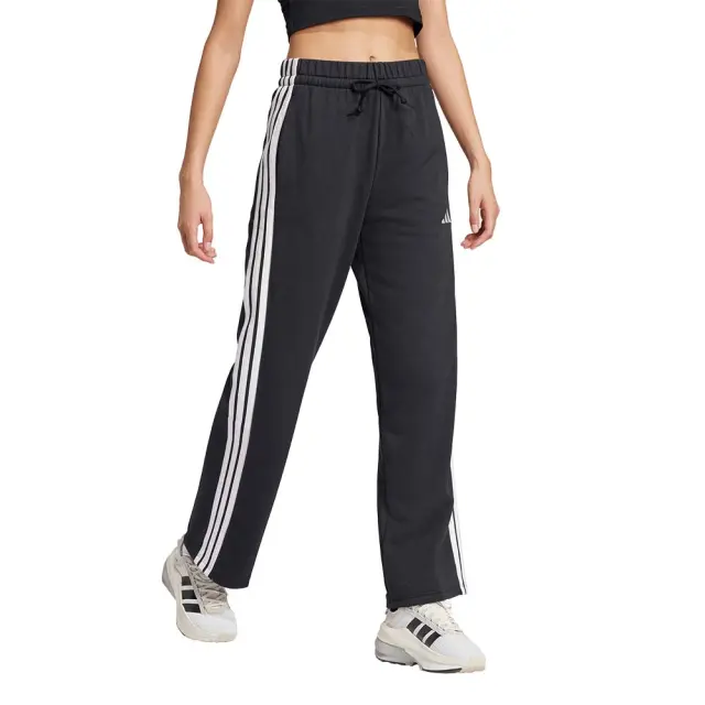 adidas Sportswear Women's Essentials 3-Stripes Open Hem French Terry Pants Μαύρο JW7182 (adidas Sportswear) 3