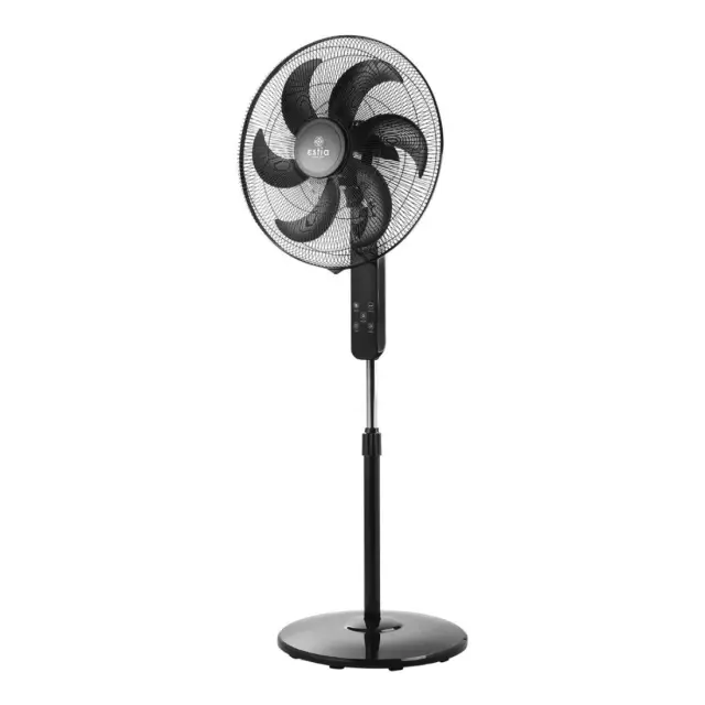 Estia Ανεμιστήρας Σταντ Επιδαπέδιος Bow 45Cm 75W Μαύρος Με Τηλεχειριστήριο 2
