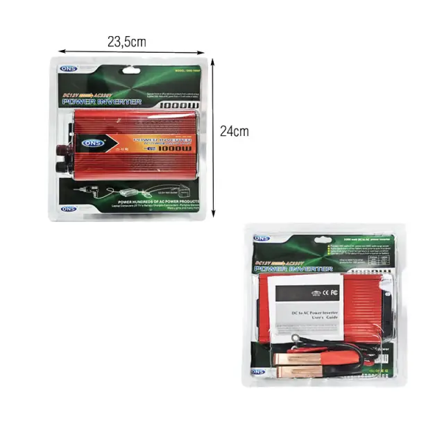 ONS Μετατροπέας Ρεύματος Inverter DC σε AC 1000W για Αυτοκίνητο - DC to AC Power Inverter 1000W for Car 42087 2