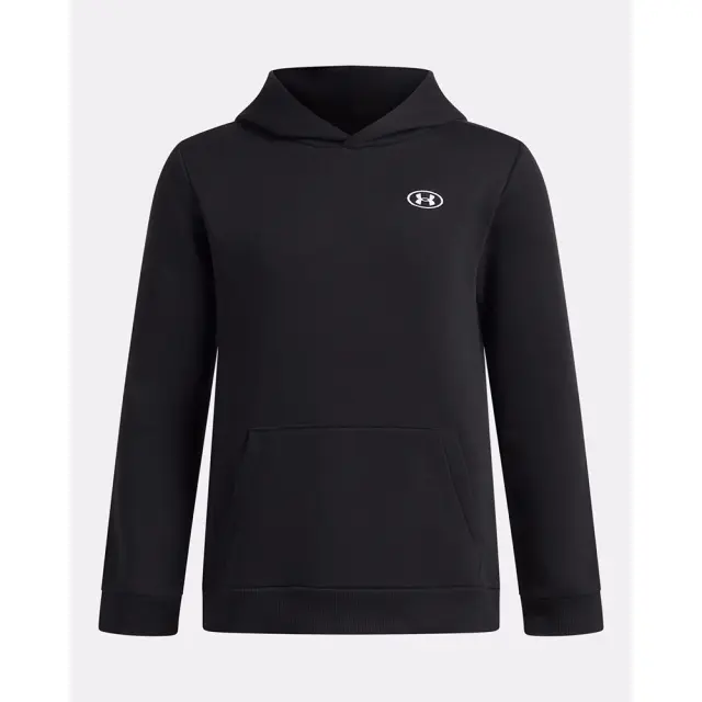 Under Armour Boy's Rival Fleece Hoodie Μαύρο 6013382-008 (Under Armour) - XLarge