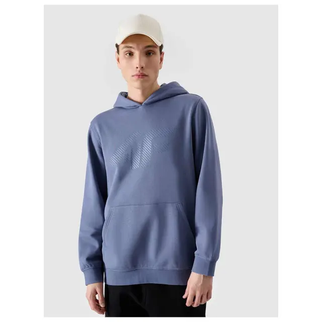4F Men's Non-zip Hooded Sweatshirt - Blue 4FWMM00TSWSM1766-32S - 2XL 3