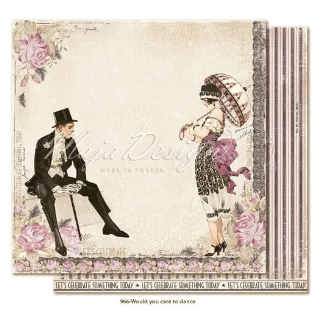 Χαρτί Scrapbooking Maja Collection διπλής όψης, Celebration - Would you care to dance?