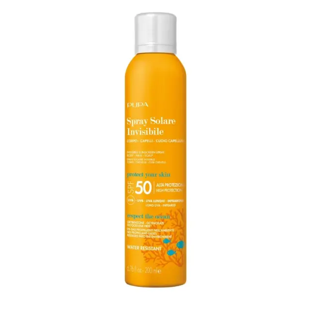 Invisible Sunscreen Spray Body-Hair-Scalp SPF50 200ml
