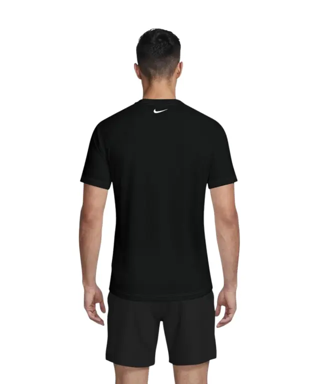 Nike - Ανδρική Αντηλιακή Μπλούζα Short Sleeve Hydroguard NESSG580-001 Μαύρο 2