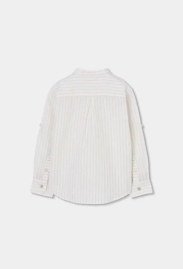 Boboli Shirt linen ριγέ για αγόρι 863007-9787 2