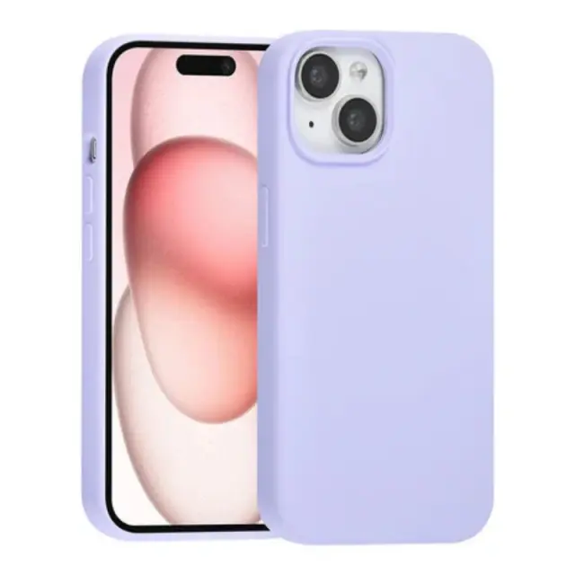 TUNIQ iPhone 15 Back cover case - Premium Liquid silicone - Purple