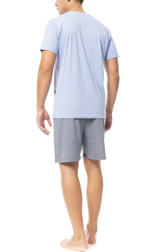 S-M542 - Blue Cloud - PYJAMA GREY BICYCLE - L 3
